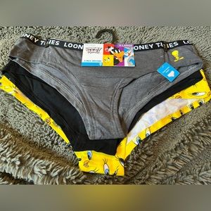 NWT Looney Tunes Tweety Bird 3 pack Womens Hipster underwear size XL
